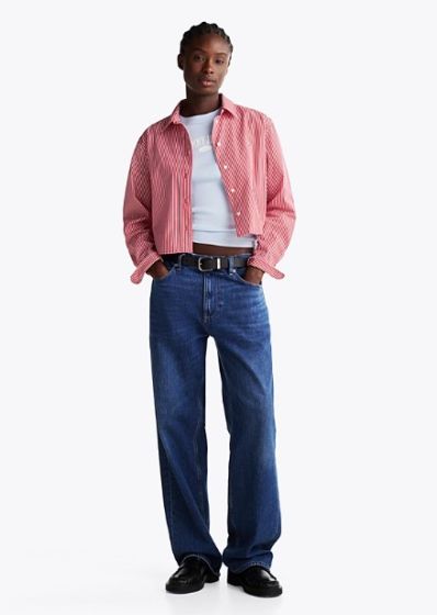 Bluse TOMMY HILFIGER Cropped Popeline 