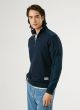 Pullover mit hohen Kragen und halbem Reißverschluss PEPE JEANS Mercuit Dulwich Blue