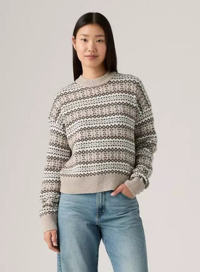 Pullover LEVI´S® Ines Fairlisle Taupe Heather