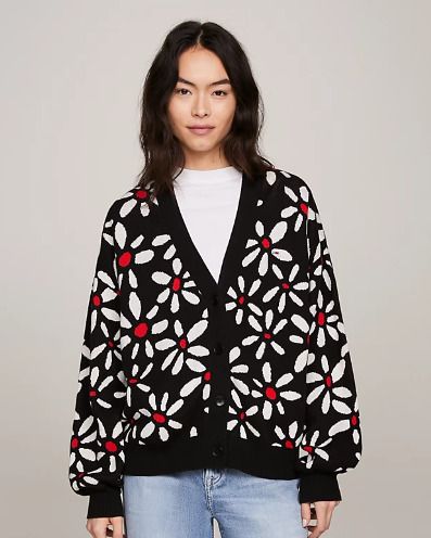 Strick-Cardigan TOMMY HILFIGER Ditsy Daisy Aop