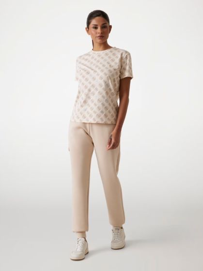T-Shirt GUESS 4G-Logo All Over Beige