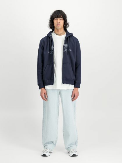 Zip Hoodie ALPHA INDUSTRIES Rep. Blue