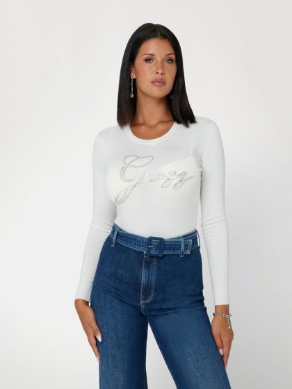 Pullover GUESS Cream White