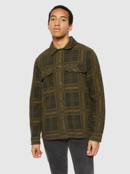 Double Bonded Overshirt KNOWLEDGE COTTON APPAREL Green Check