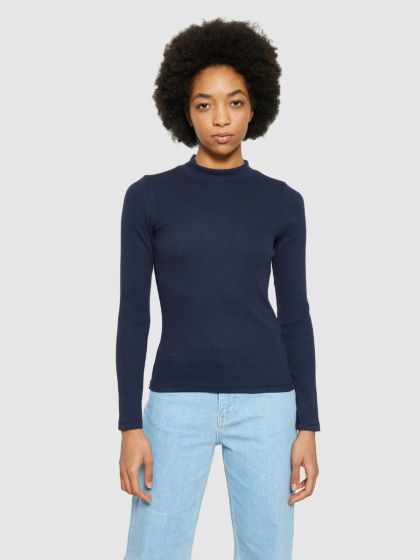 Stehkragenshirt KNOWLEDGE COTTON APPAREL 