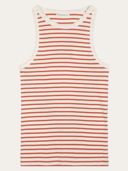 Ripptop KNOWLEDGE COTTON APPAREL Striped Racer Red