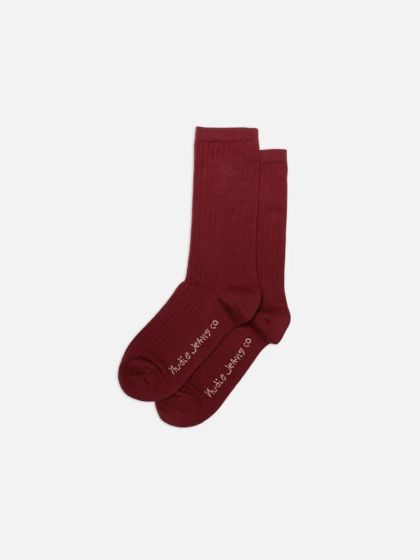 Socken NUDIE JEANS Women Cotton Ribbed Socks 