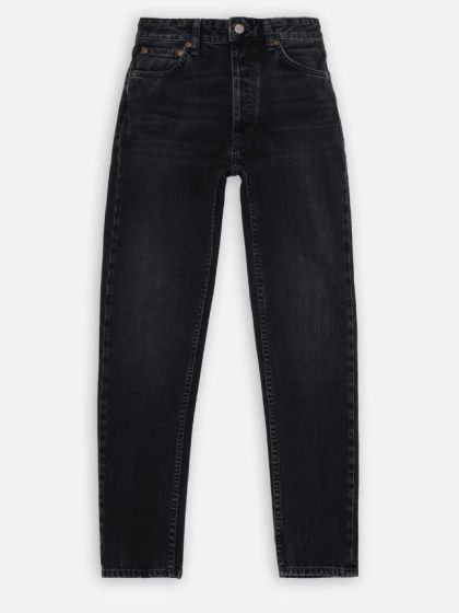 Jeans NUDIE JEANS Breezy Britt Black Crosshatch