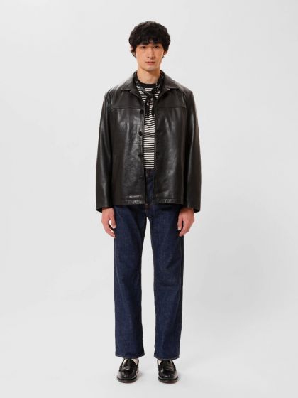 Lederjacke NUDIE JEANS Ferry Black