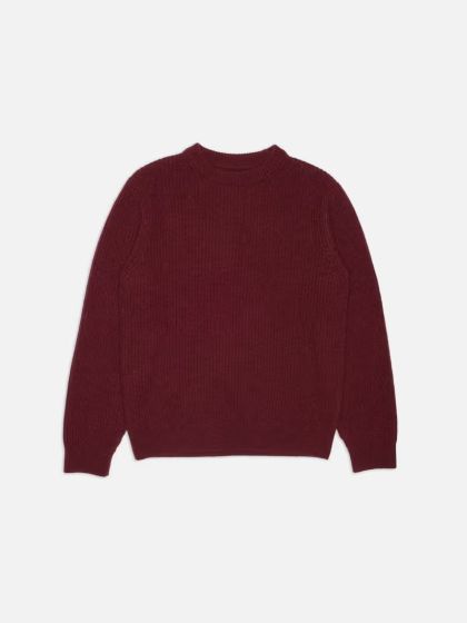 Pullover NUDIE JEANS August Rib Wool Burgundy