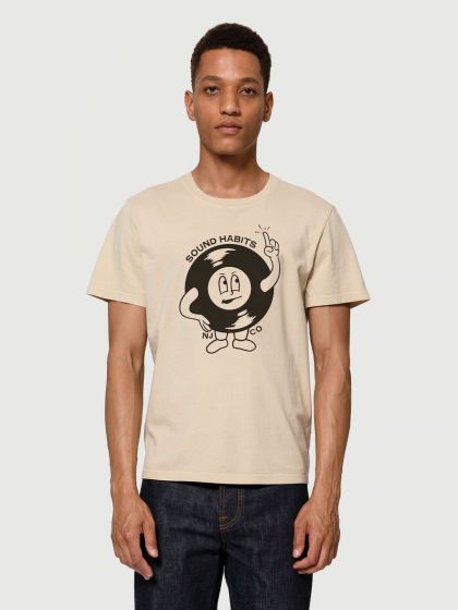 Shirt NUDIE JEANS Roy Sound Habits Cream