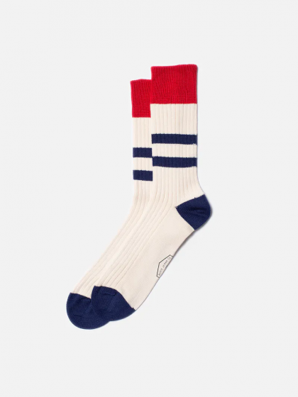 Socken NUDIE JEANS Rib Socks Offwhite