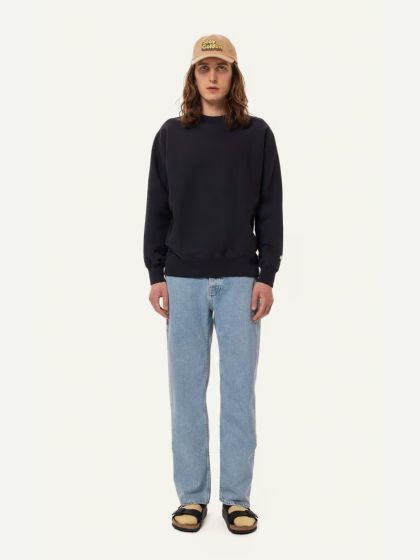 Sweater NUDIE JEANS Hasse Crew Neck Navy