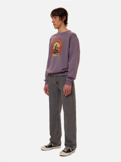 Sweater NUDIE JEANS Lasse Every Mountain Lilac