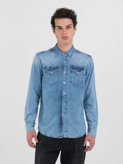 Jeanshemd REPLAY Light Blue
