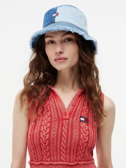 Patchwork-Denim Fischerhut TOMMY HILFIGER Denim Patch