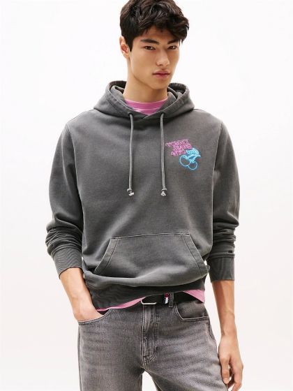 Hoodie TOMMY HILFIGER Black Neon