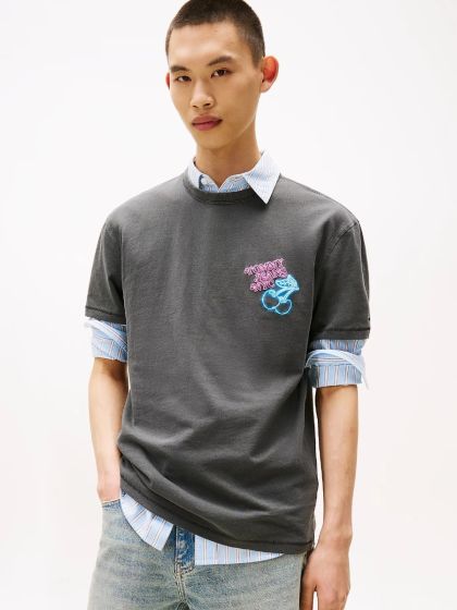 T-Shirt TOMMY HILFIGER Black Neon