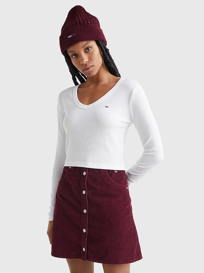 Langarm-Crop Top TOMMY HILFIGER