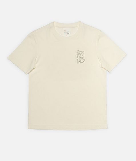 T-Shirt NUDIE JEANS Joni Wrong Place Offwhite