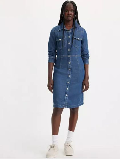 Jeanskleid LEVI`S® Otto Westernkleid Square Deal 2