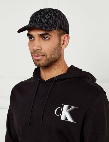Kappe CALVIN KLEIN Jacquardlogo Black