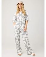 Hose KNOWLEDGE COTTON APPAREL Posey Leinen Grey