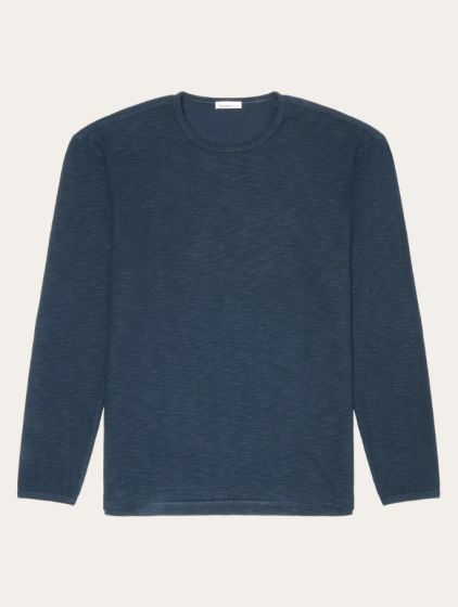 Langarmshirt KNOWLEDGE COTTON APPAREL Structured Slub Sweat