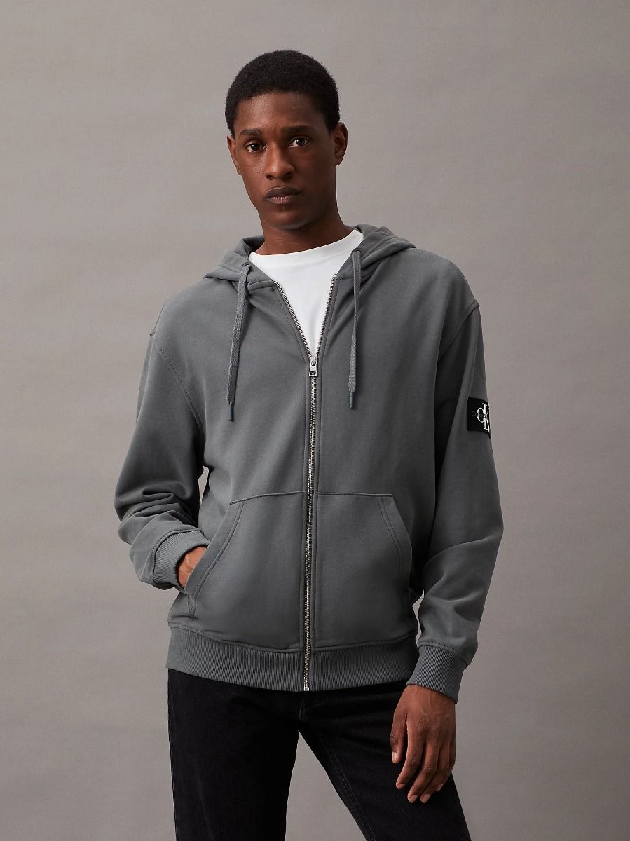 Zip grey hoodie on sale