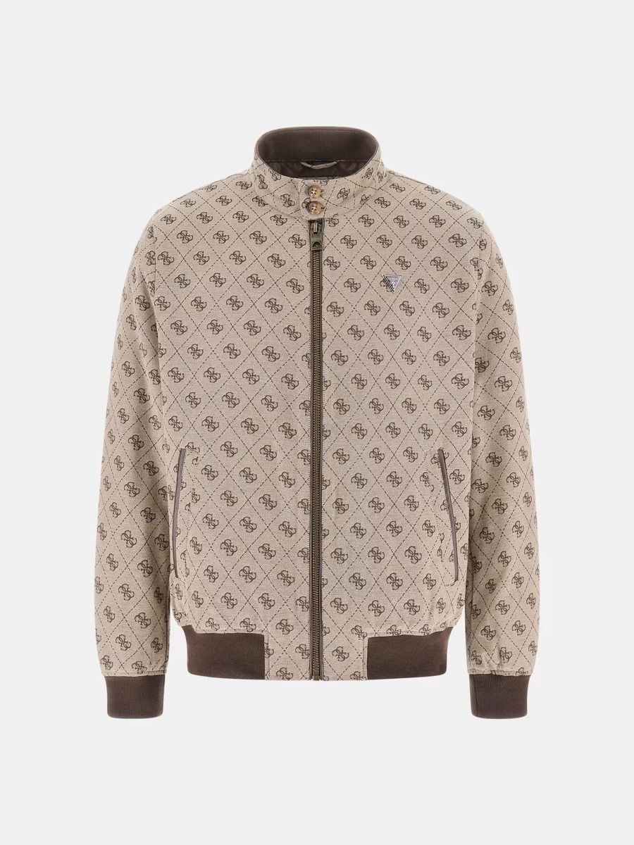 Jacke GUESS Jacquard Sand 4G Logo