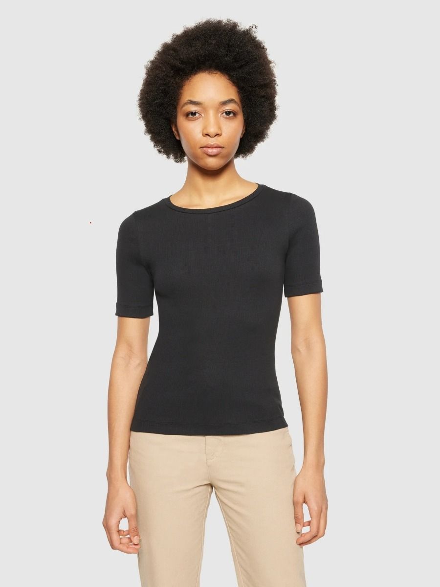 T-Shirt KNOWLEDGE COTTON APPAREL Blackjet