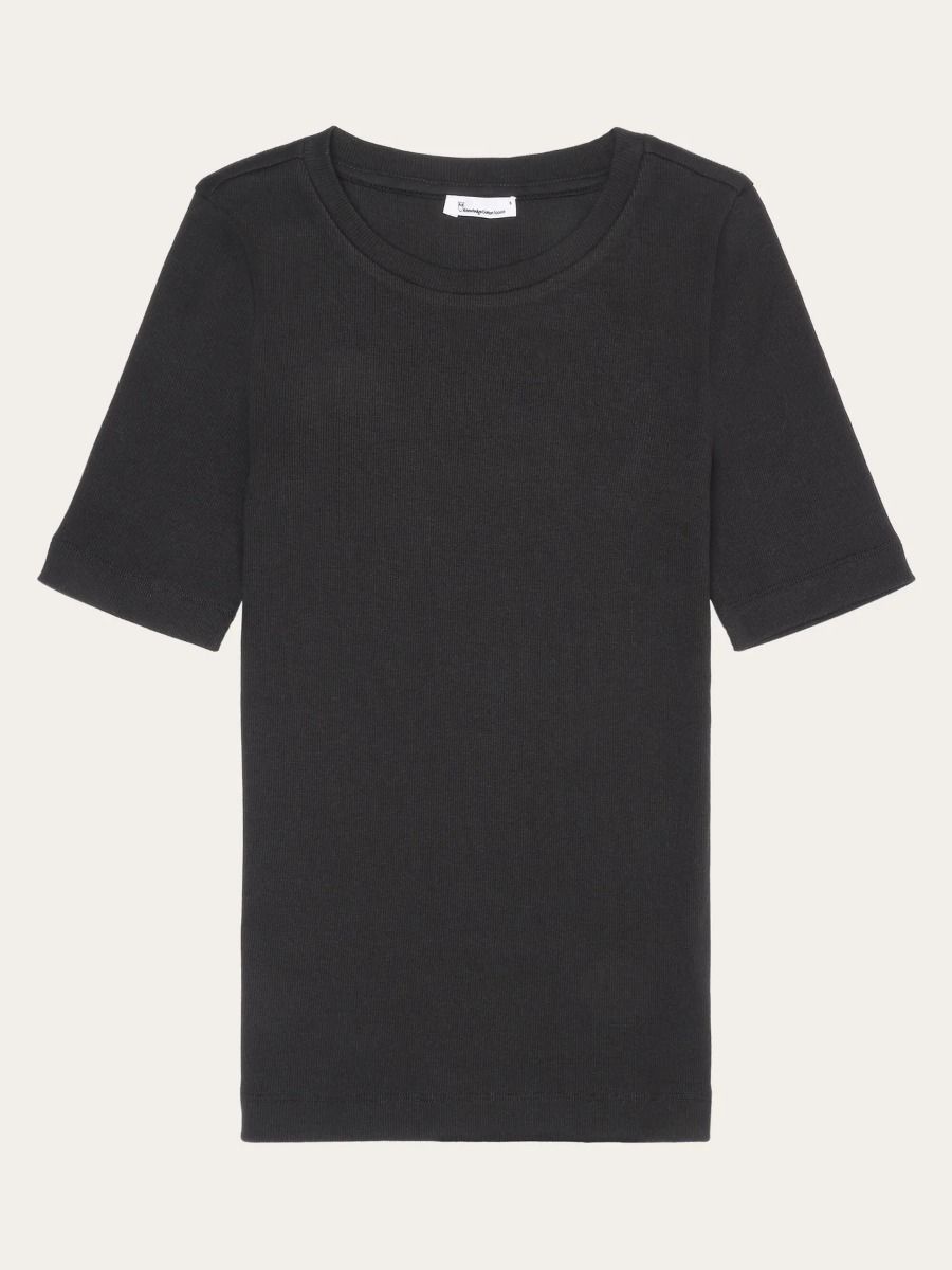 T-Shirt KNOWLEDGE COTTON APPAREL Blackjet