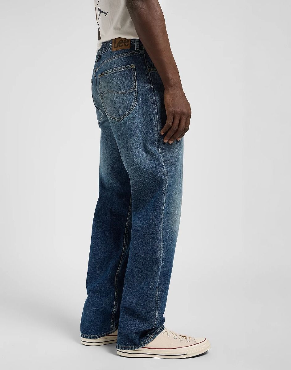 Lee Asher Jeans Uomo - Vestibilità Morbid E Gamba Larga, Denim 12oz - 3