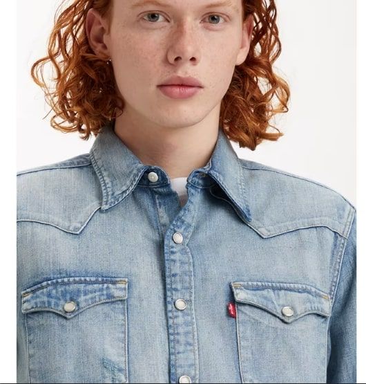 Jeanshemd LEVI S Barstow Standard Westernhemd Indigo Worn In TUREK