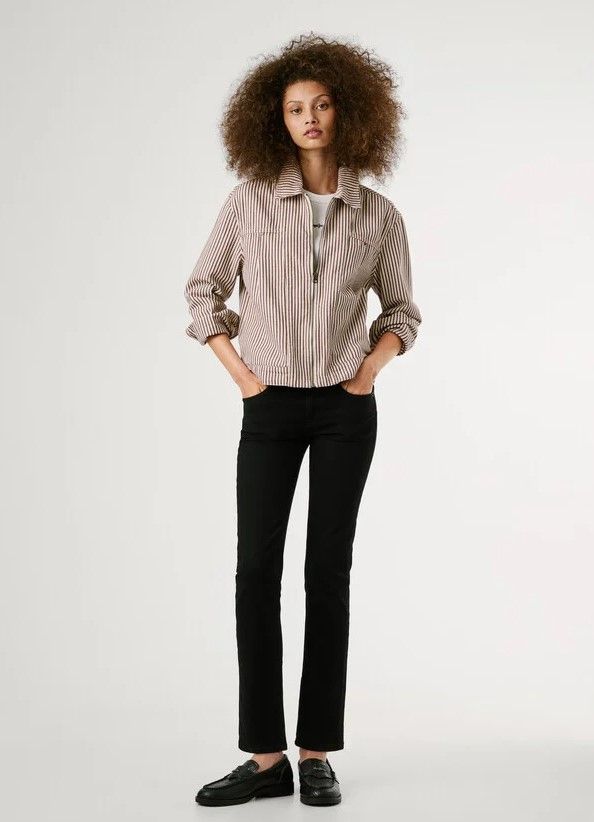 Pepe Jeans Damen Slim Fit Jeans – Mit Multi-Stitch-Details, Niedriger Taille Und Wiser Wash