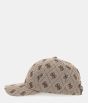 Kappe GUESS Basecap Jacquard-Logo Braun