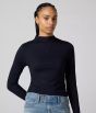 Stehkragenshirt LEVI´S® Nina Anthracite Night