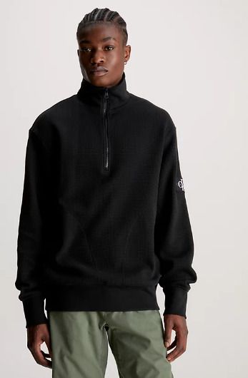 Stehkragensweater CALVIN KLEIN Ck Black 