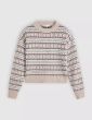 Pullover LEVI´S® Ines Fairlisle Taupe Heather