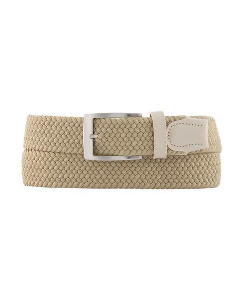 Herrengürtel ALBERTO Basic Braided Lightbeige