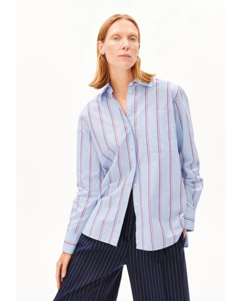 Bluse ARMEDANGELS Morning Sky - Mars Red