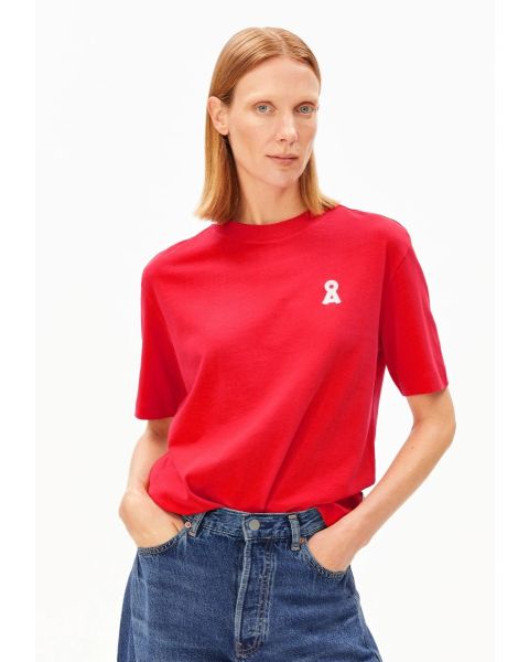 T-Shirt ARMEDANGELS Iconic Å Tarjaa Marsred