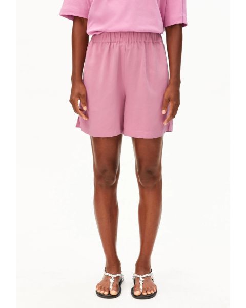 Leinenmix - Shorts ARMEDANGELS Washed Berry