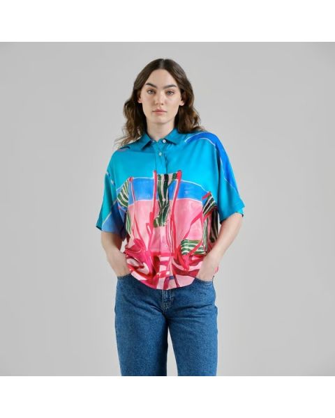 Bluse DEDICATED Alsvik Deck Chairs Multi Color
