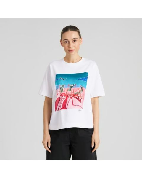T-Shirt DEDICATED Vadstena Deck Chairs White