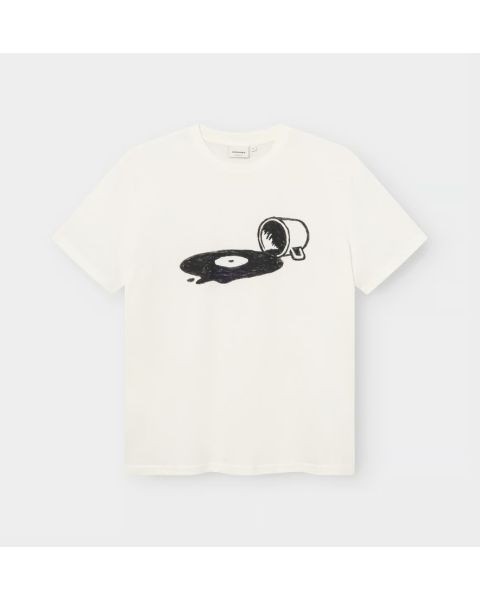 T-Shirt DEDICATED Stockholm Spilled Off-White