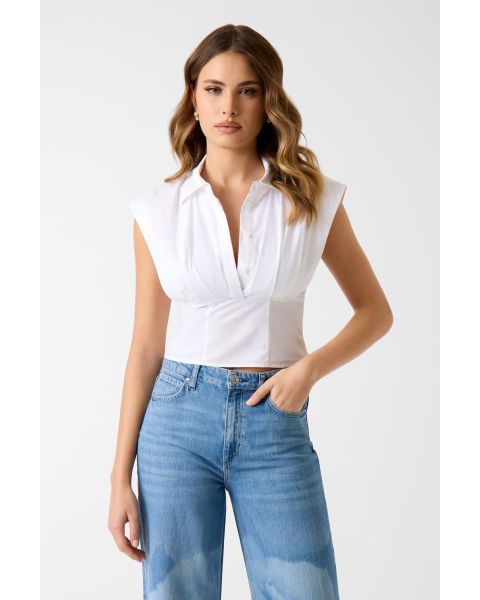 Korsettbluse GUESS Weiß