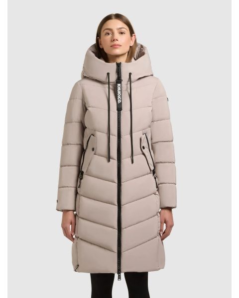 Wintermantel KHUJO Mikia3 Dusty Beige