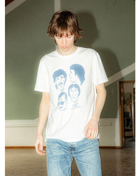 T-Shirt NUDIE JEANS Roy Fab Four Chalk White