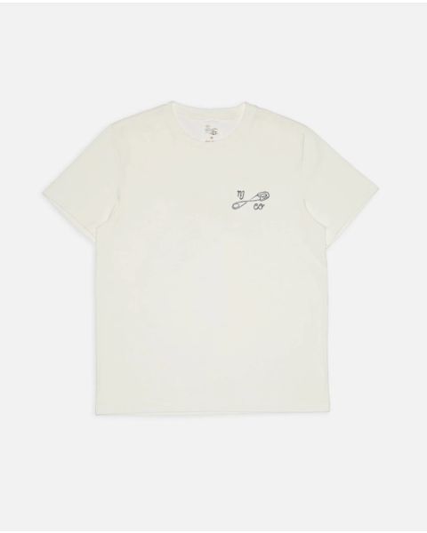 T-Shirt NUDIE JEANS Roy NJCO Pin Chalk White